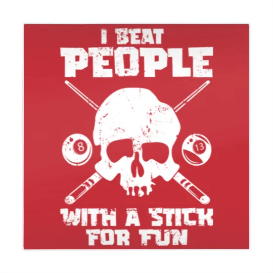 Discover Pool Billiard - I Beat People With A Stick For Fun Mahjong Mats