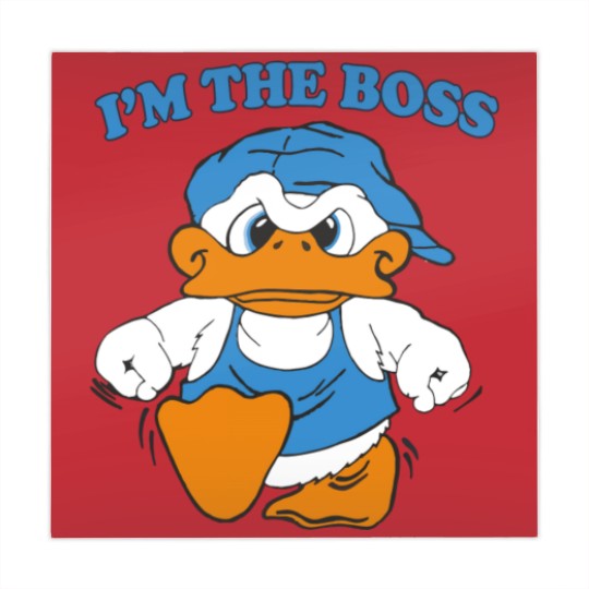 Discover I'm The Boss Duck Mahjong Mats 90s Cartoon Tourist Mahjong Mats