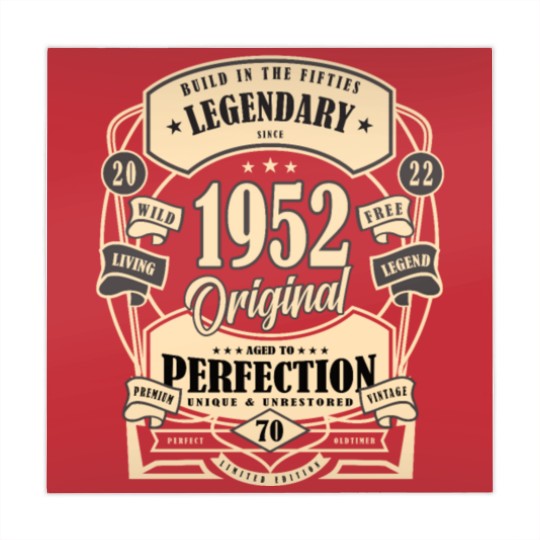 Discover 70th birthday gift myth legend original 1952 Mahjong Mats
