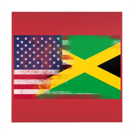 Discover Jamaican American Half Jamaica Half America Flag Mahjong Mats
