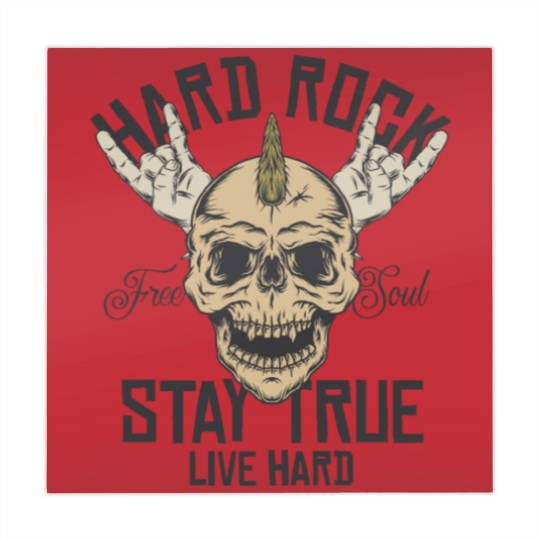 Discover Hard Rock Stay True Live Hard Rockstar Heavy Metal Mahjong Mats