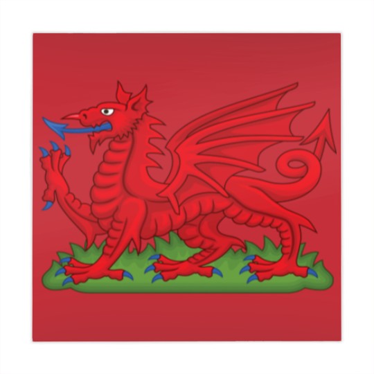 Discover Wales Red Dragon National Flag Symbol Mahjong Mats