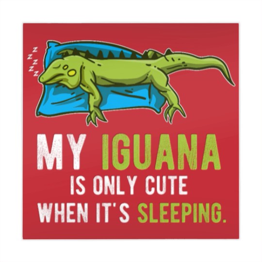 Discover Lazy Pet Reptile Lizard Animal Sleeping Iguana Mahjong Mats