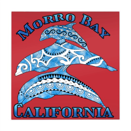 Discover Morro Bay California Vacation Tribal Dolphins Mahjong Mats