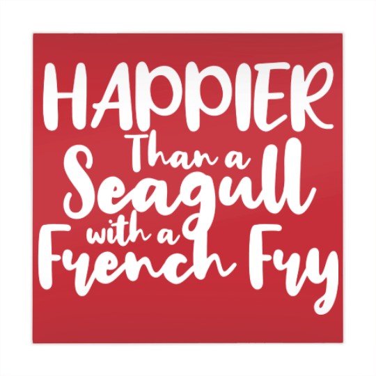 Discover Happier Than a Seagull With a French Fry - French Fries - Mahjong Mats