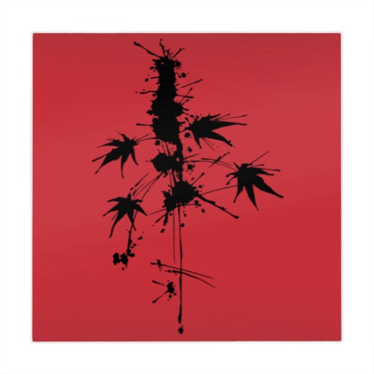Discover Watercolor/Splatter cannabis plant Mahjong Mats