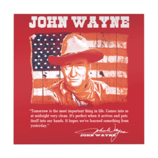 Discover John Wayne - Awesome John Wayne american flag te Mahjong Mats