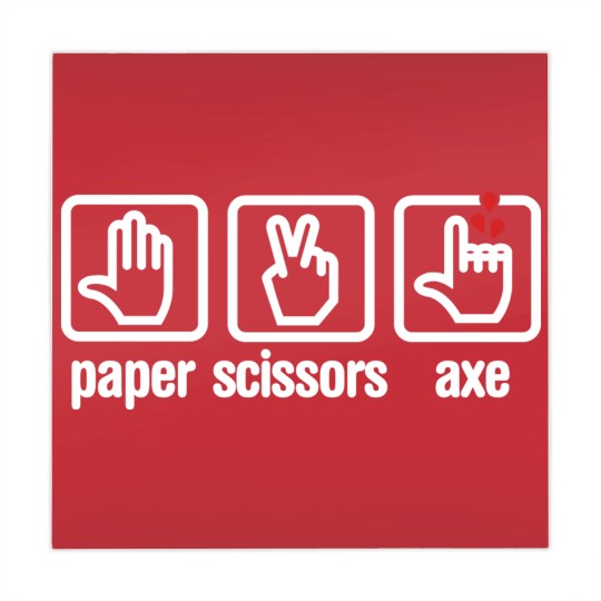 Discover Paper - Scissors - axe - Rock - lumberjack Mahjong Mats