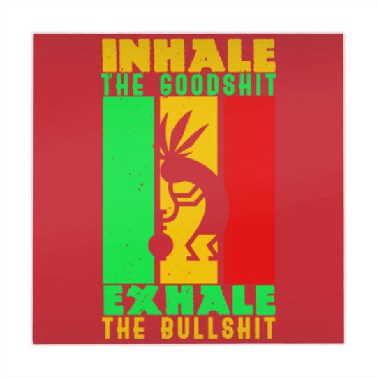 Discover Weed Inhale Goodshit Exhale Bullshit Mahjong Mats