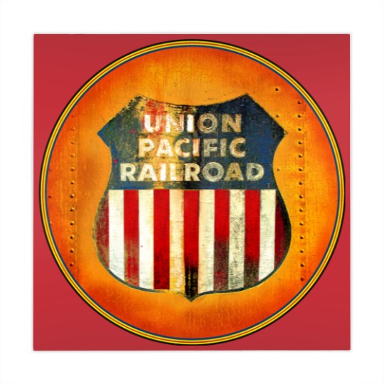 Discover Union Pacific Railroad - Badge - Railroad - Mahjong Mats