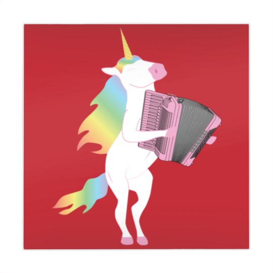 Discover Unicorn Playing Accordion Mahjong Mats for Musicians Mahjong Mats