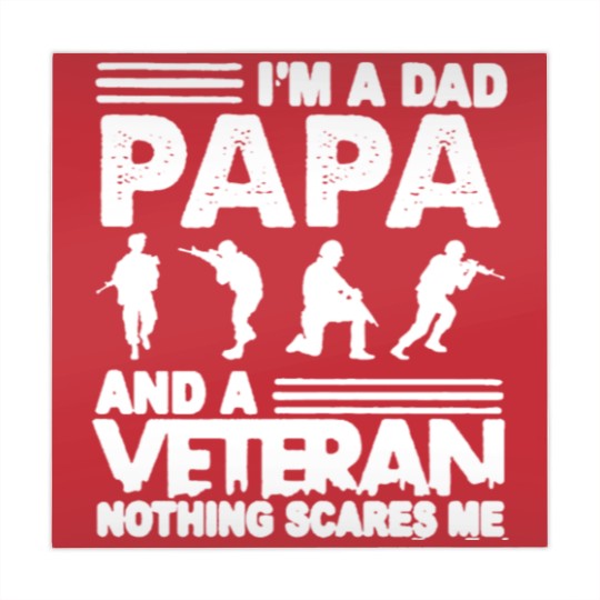 Discover I'M A DAD PAPA AND A VETERAN AND NOTHING SCARES ME Mahjong Mats