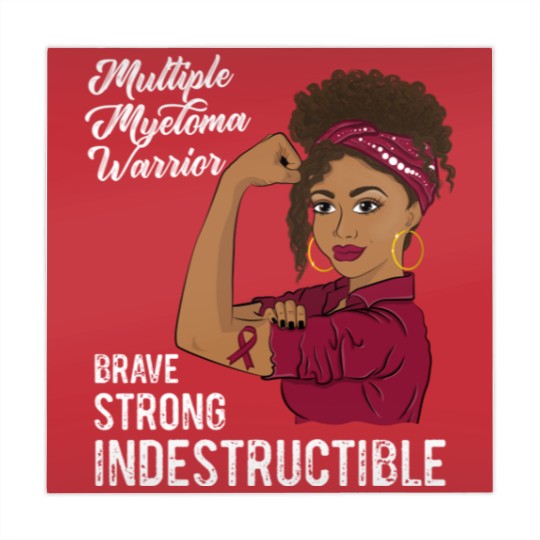 Discover Multiple Myeloma Warrior Indestructible Black Girl Awareness - Multiple Myeloma - Mahjong Mats