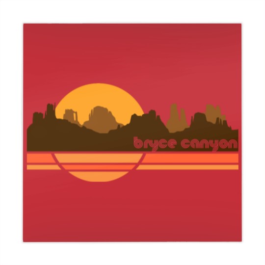 Discover Bryce Canyon 70s Retro Tourist Souvenir - Bryce Canyon - Mahjong Mats