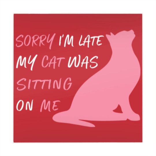 Discover Funny Sorry I'm Late My Cat Was Sitting On Me, Cat Mahjong Mats