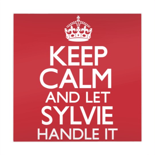 Discover Keep Calm Sylvie Name First Last Family Funny Mahjong Mats