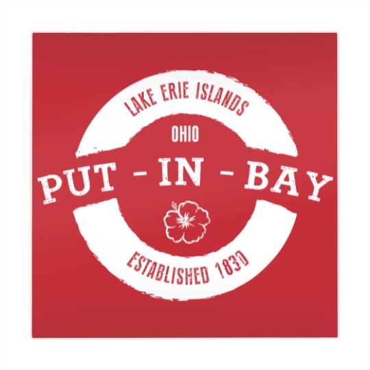 Discover Put in Bay Ohio, Est. 1830 - Vintage & Distressed Mahjong Mats Mahjong Mats
