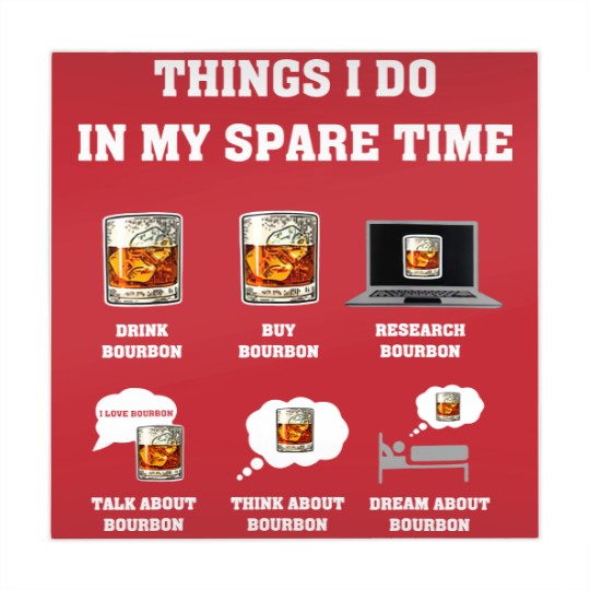 Discover Things I Do In My Spare Time Drink Bourbon Whiskey Gifts Mahjong Mats