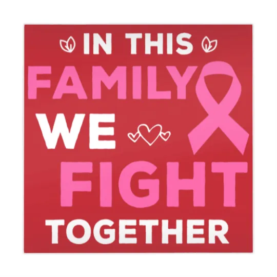 Discover In This Family We Fight Together Pink Ribbon Breast Cancer Mahjong Mats