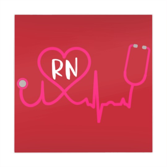 Discover Registered Nurse RN EKG Stethoscope Heart Heartbeat Mahjong Mats
