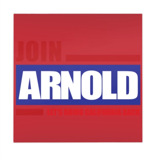 Discover Arnold Schzenegger 2003 Campaign Logo Mahjong Mats