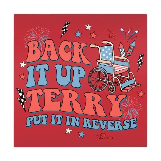 Discover Back It Up Terry Put It In Reverse Mahjong Mats, Fourth of July Mahjong Mats