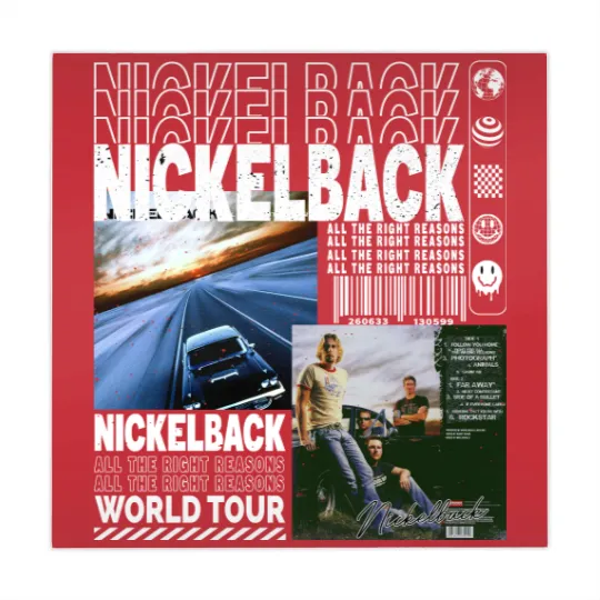 Discover Nickelback Music Mahjong Mats, Nickelback Merch Vintage Get Rollin' Tour 2023