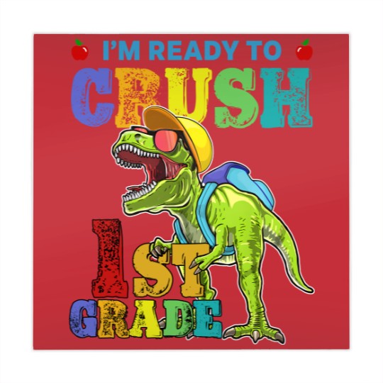 Discover I'm Ready To Crush 1St Grade Dinosaur Back To Scho Mahjong Mats