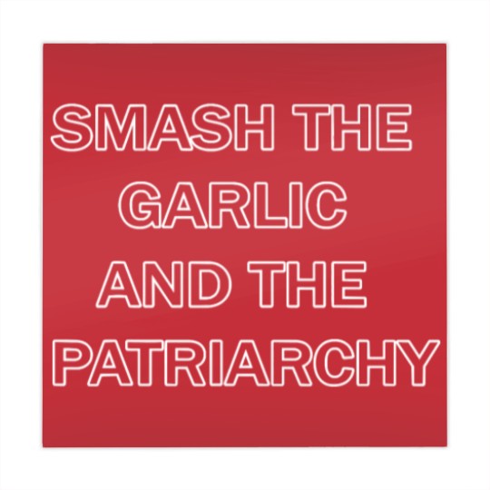 Discover Smash the Garlic and the Patriarchy Humor Mahjong Mats
