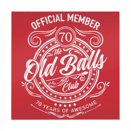 Discover Mens Vintage 1953 70th Birthday Old Balls Club 70 Years Bday Mahjong Mats