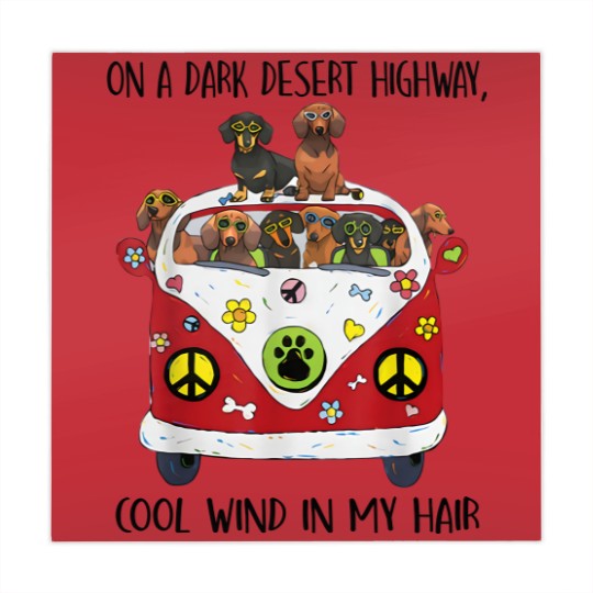 Discover On A Dark Desert Highway Cool Wind in My Hair Dachshund Mahjong Mats