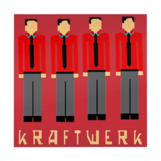 Discover Pixelated Kraftwerk Turquoise Kids Mahjong Mats