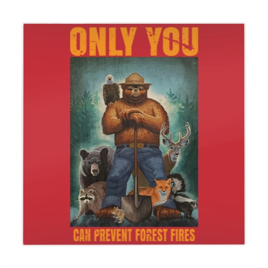 Discover smuky the bear - only you can prevent forest fires Classic Mahjong Mats