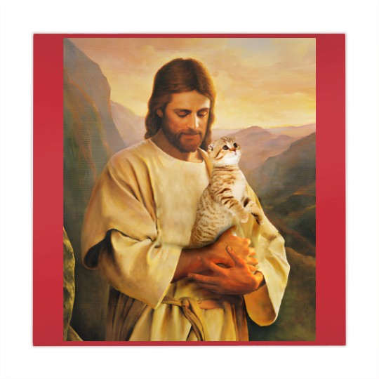 Discover cats and jesus lover gift - Cat And Jesus - Mahjong Mats