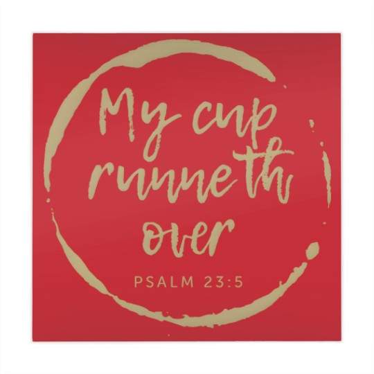 Discover MY CUP RUNNETH OVER. PSALM 23:5,Christian Bible Mahjong Mats