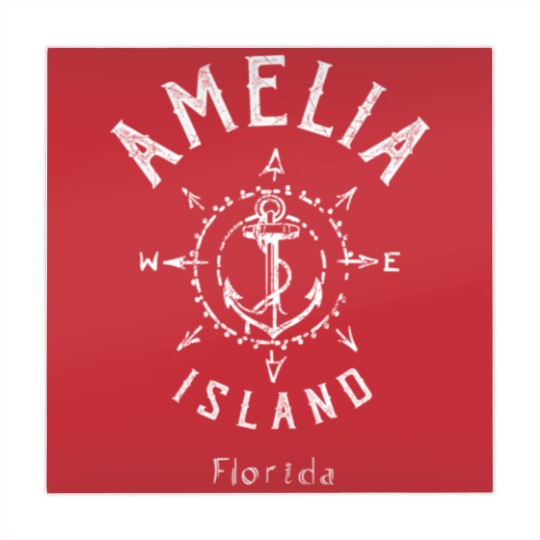 Discover Amelia Island Nautical Compass Rose Florida birthd Mahjong Mats