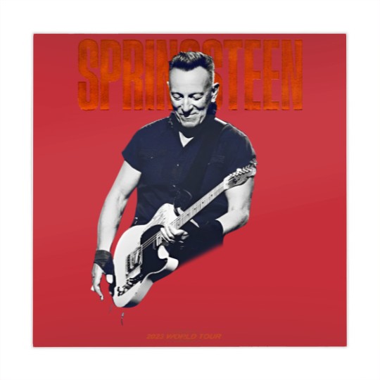 Discover Springsteen and the E Street Band 2023 World Tour Guitar Mahjong Mats - Vintage Springsteen World Tour 23 Mahjong Mats