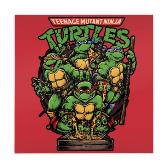 Discover Vintage Ninja Turtle Mahjong Mats, Teenage Mutant Ninja