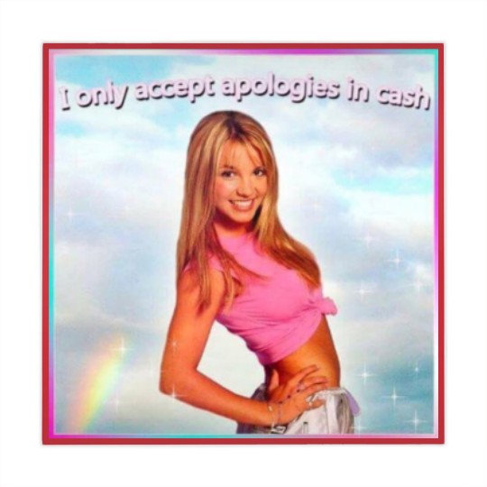 Discover Britney Spears Mahjong Mats I Only Accept Apologies in Cash