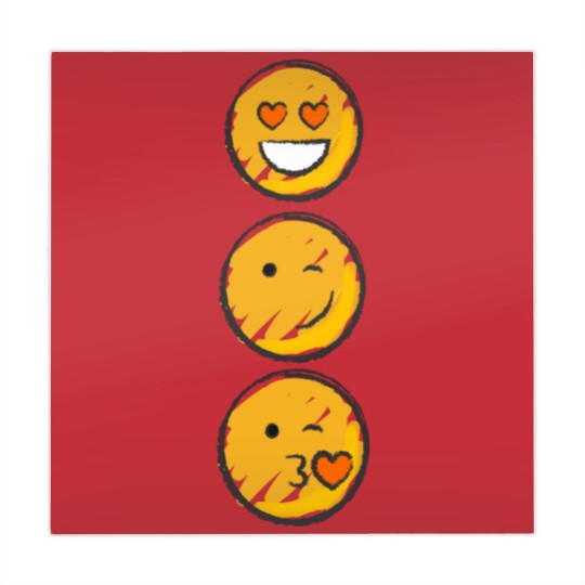 Discover Love Emojis Mahjong Mats
