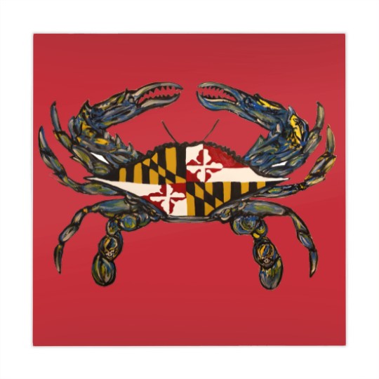 Discover Royal Blue Maryland Flag Crab - Mahjong Mats