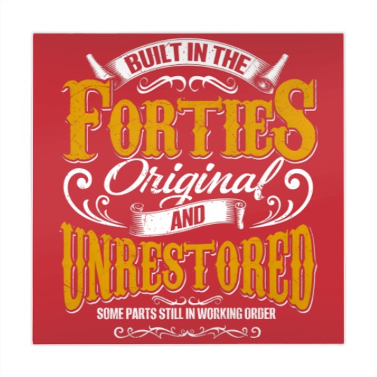 Discover Built In The 40S Forties Vintage Classic Funny 80T Mahjong Mats