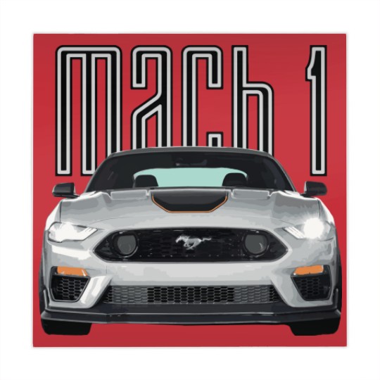 Discover MACH 1 Mustang GT 5.0L V8 Performance Car Fighter Jet Gray STANCE - Mach 1 Mustang - Zip Mahjong Mats