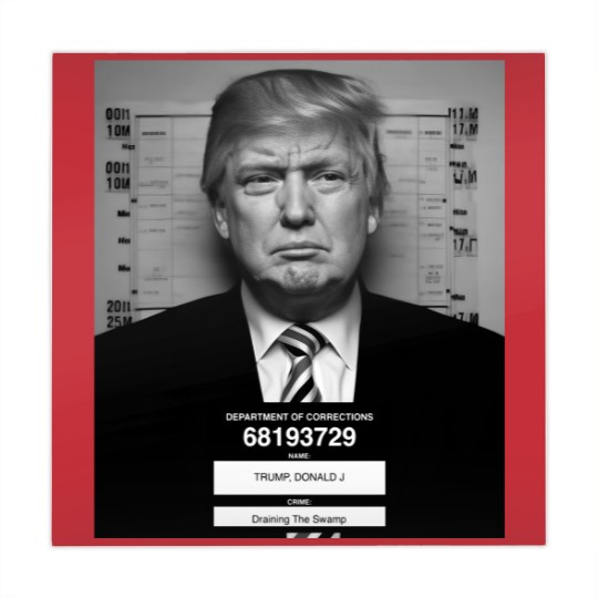 Discover Trump Mugshot Mahjong Mats