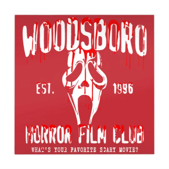 Discover Horror Ghost Face Mahjong Mats, Woodsboro Horror Film Club