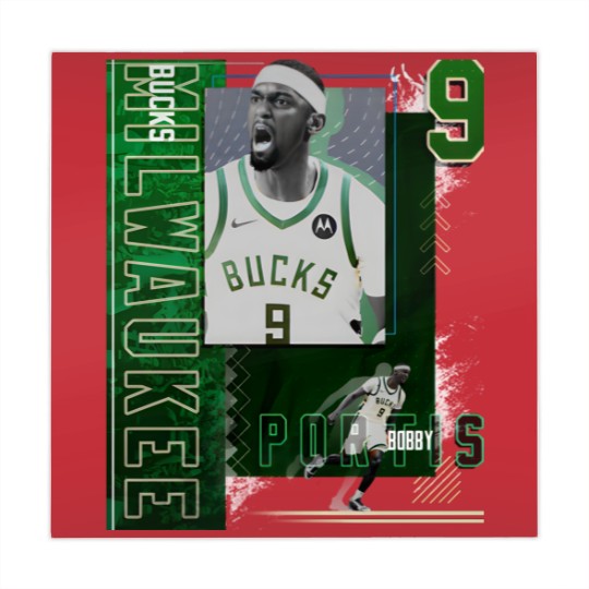 Discover Bobby Portis Basketball Paper Poster Bucks 2 - Bobby Portis - Mahjong Mats