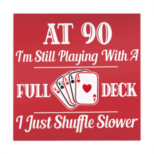 Discover Funny 90th Birthday Gift Mahjong Mats 90 Year Old Cards Mahjong Mats