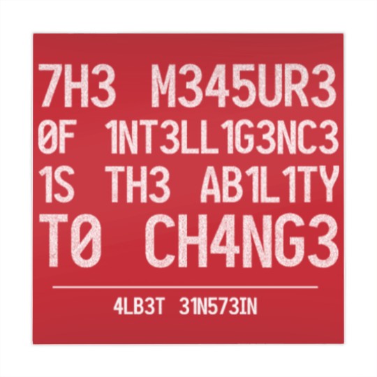 Discover THE MEASURE OF INTELLIGENCE IS THE ABILITY TO CHAN Mahjong Mats