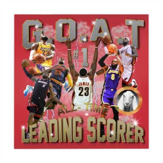 Discover lebron james #1 all-time leading scorer vintage style 90's bootleg Mahjong Mats