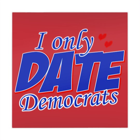 Discover Only Date Democrats Womens Democratic Party T Shir Mahjong Mats